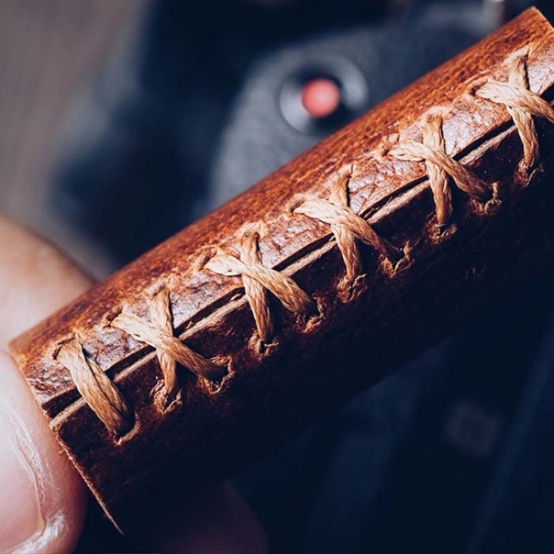 Extra Thick Leather Strap For Camera KC Design - iWoodStore