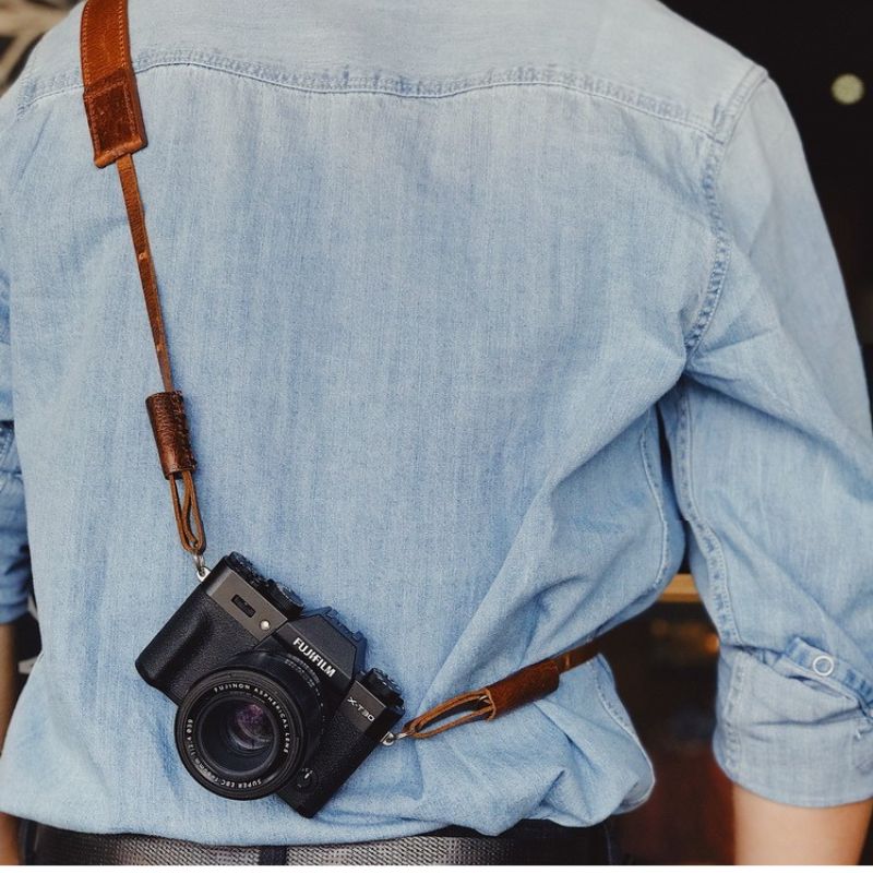 Extra Thick Leather Strap For Camera KC Design - iWoodStore