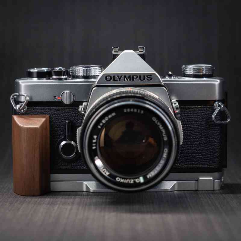 Film Olympus OM1 Grip Wood (OM2 OM3Ti) - iWoodStore