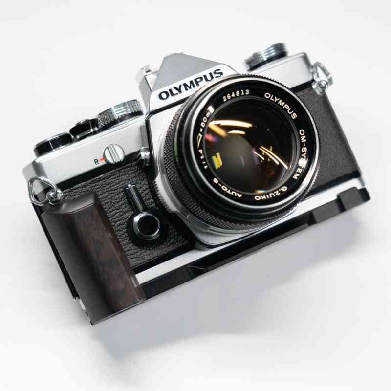 Film Olympus OM1 Grip Wood (OM2 OM3Ti) - iWoodStore