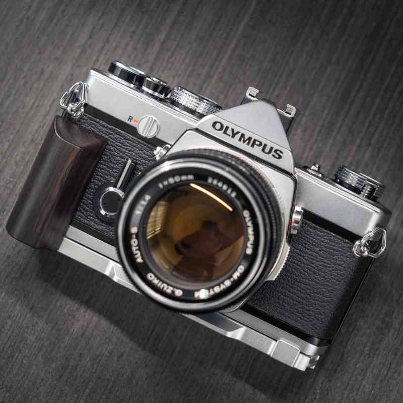 Film Olympus OM1 Grip Wood (OM2 OM3Ti) - iWoodStore