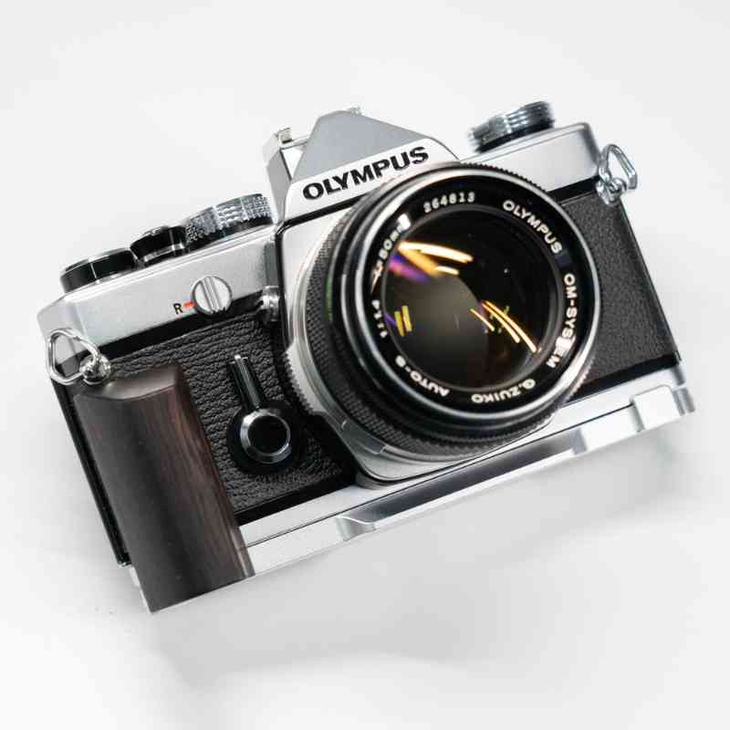 Film Olympus OM1 Grip Wood (OM2 OM3Ti) - iWoodStore