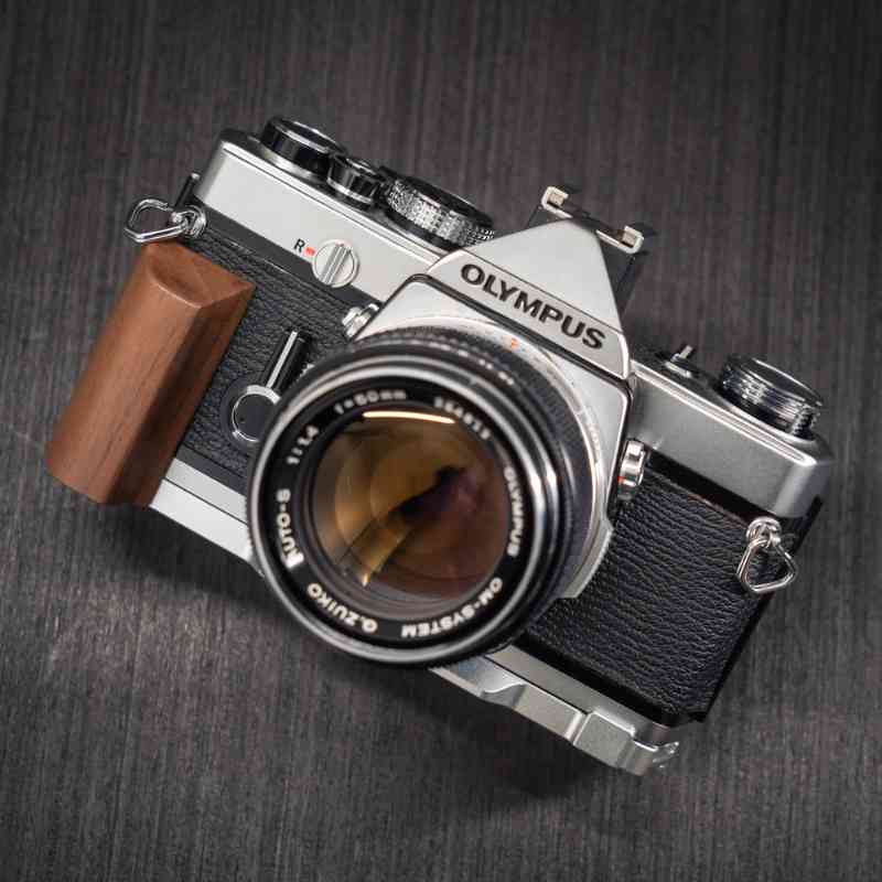 Film Olympus OM1 Grip Wood (OM2 OM3Ti) - iWoodStore