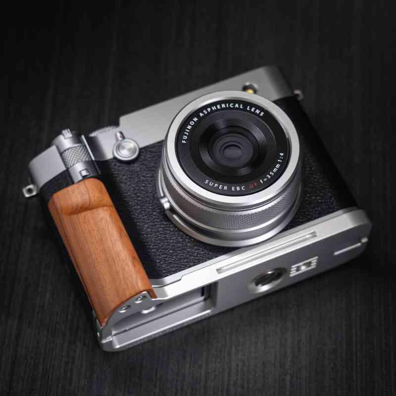 Fuji GFX100RF Grip Wood YW Design - iWoodStore