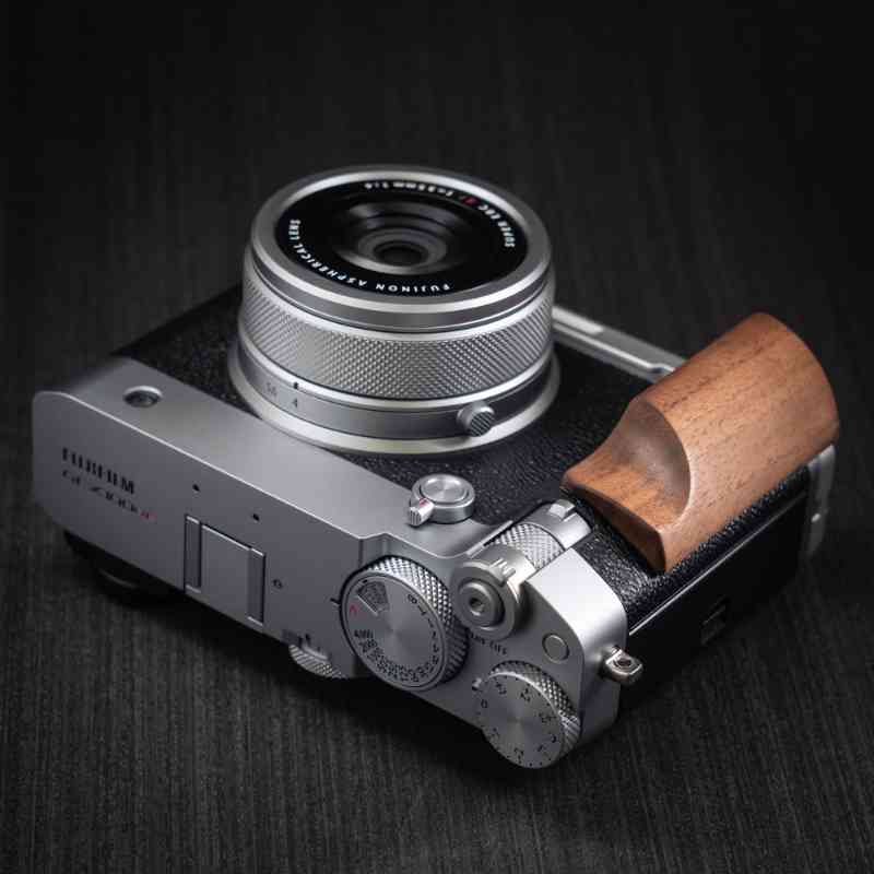 Fuji GFX100RF Grip Wood YW Design - iWoodStore