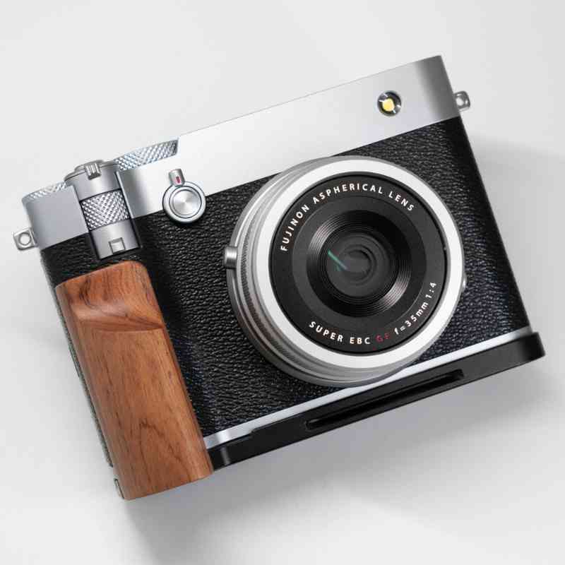 Fuji GFX100RF Grip Wood YW Design - iWoodStore