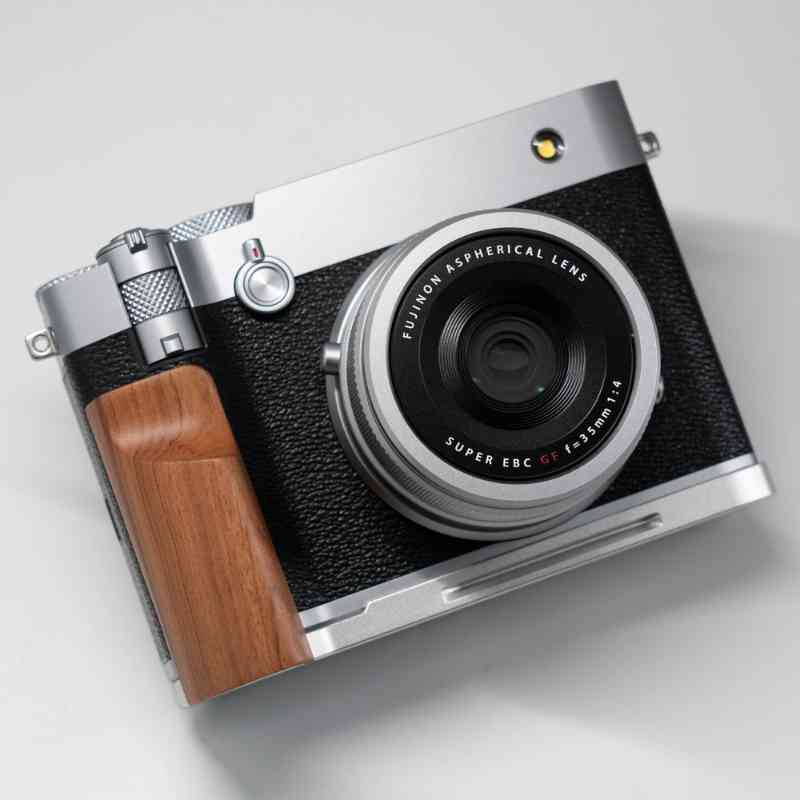 Fuji GFX100RF Grip Wood YW Design - iWoodStore