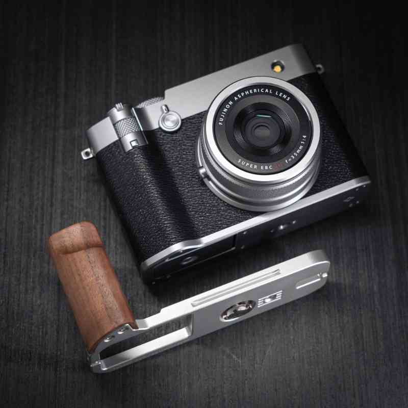 Fuji GFX100RF Grip Wood YW Design - iWoodStore
