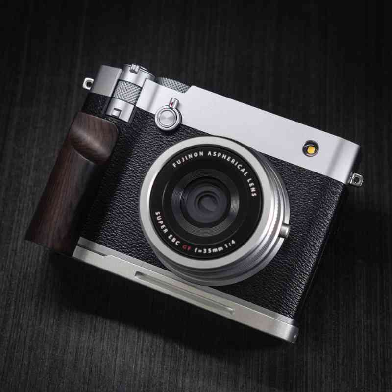 Fuji GFX100RF Grip Wood YW Design - iWoodStore