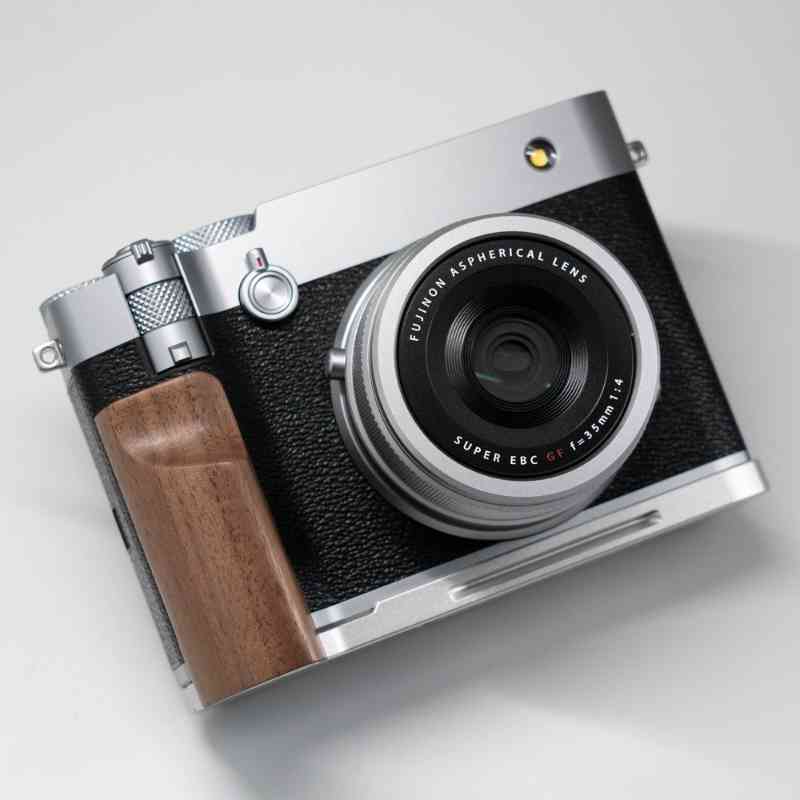 Fuji GFX100RF Grip Wood YW Design - iWoodStore