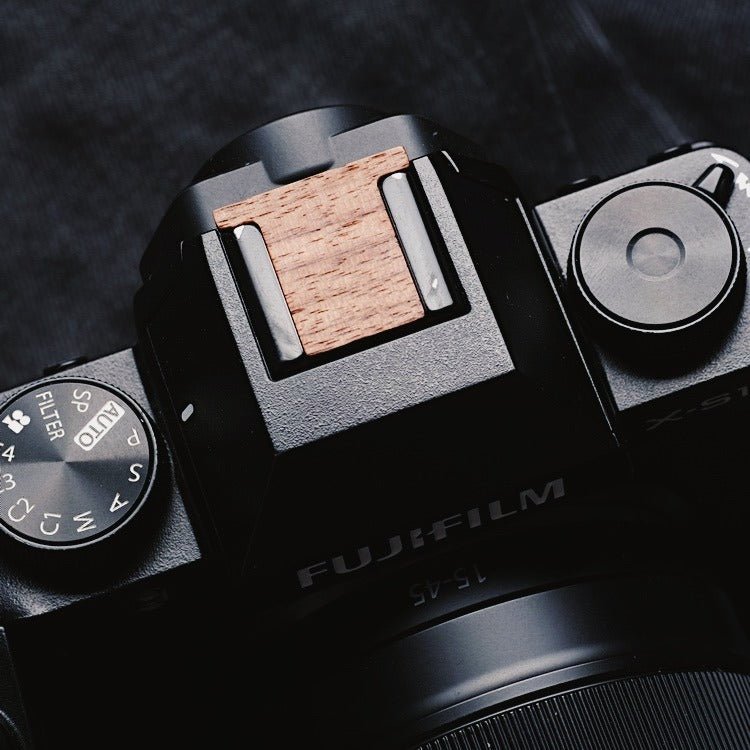 Fuji X-S10 X-H1 Wooden Shutter Button Hot Shoe Cover Set (XS10 XH1) - iWoodStore