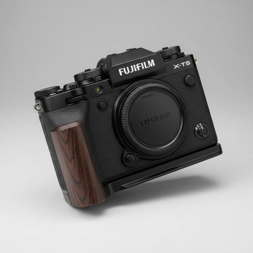 Fuji XT5 Grip Wood YW Design - iWoodStore