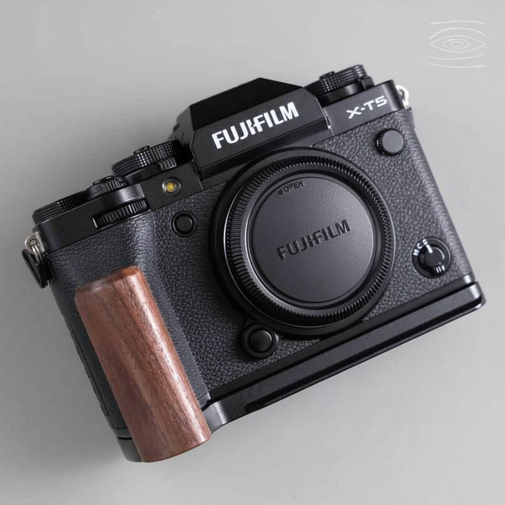 Fuji XT5 Grip Wood YW Design - iWoodStore