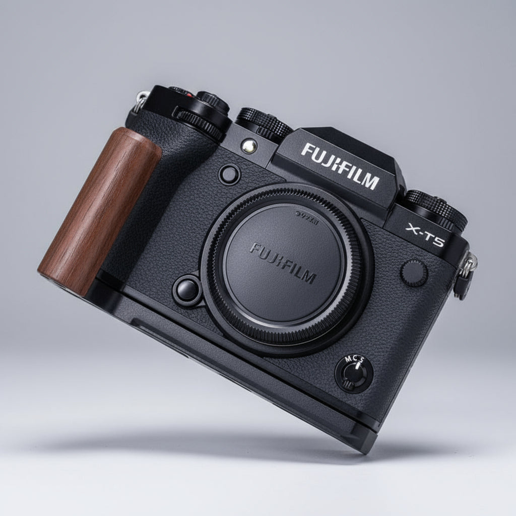 Fuji XT5 Grip Wood YW Design - iWoodStore