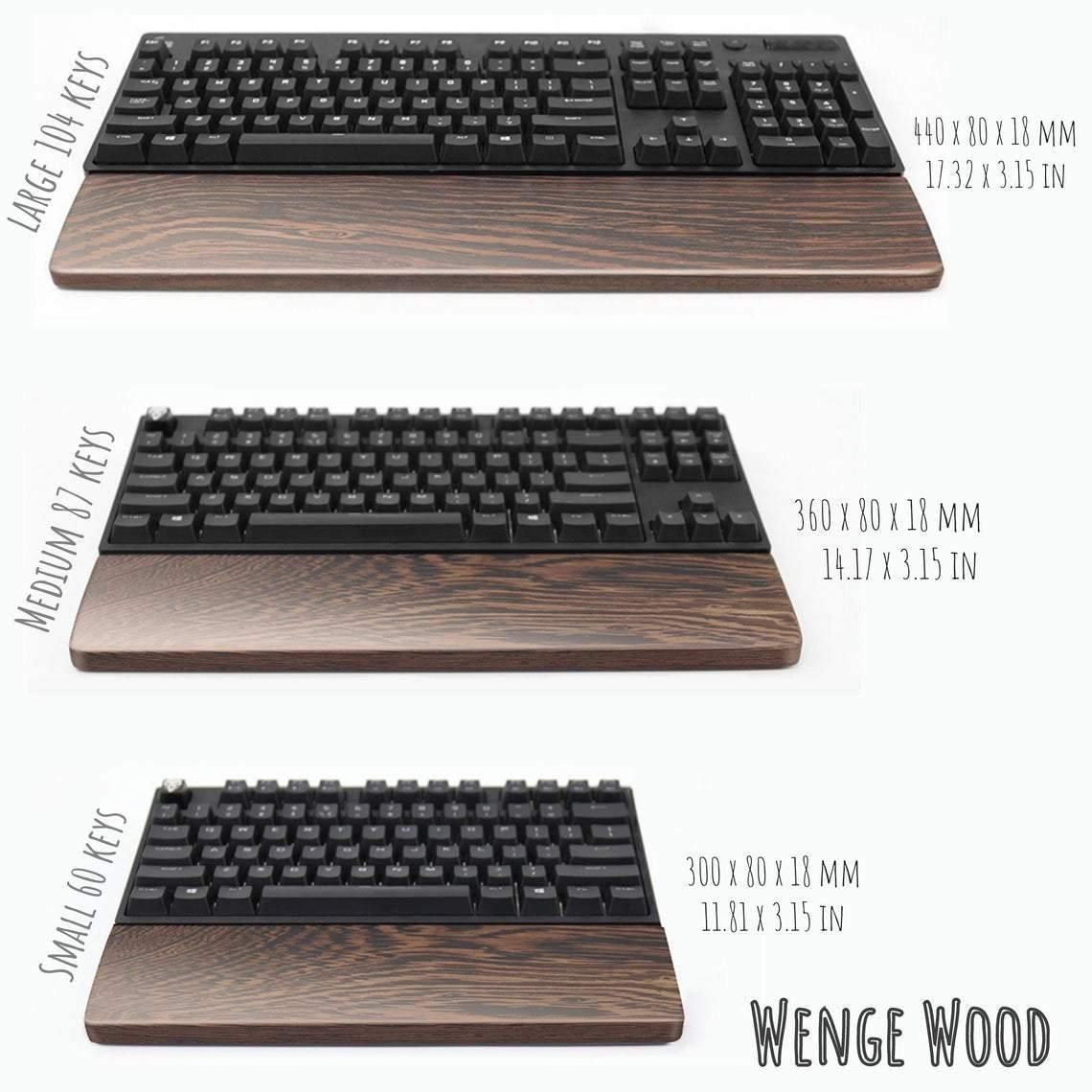 Keyboard Wrist Rest Support - iWoodStore