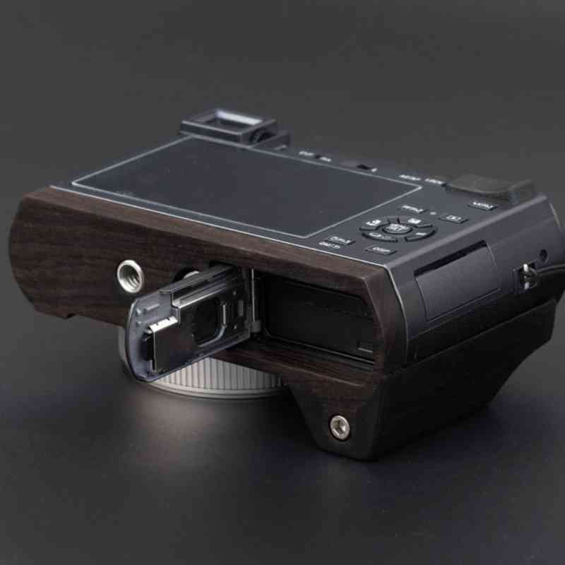 Leica C - Lux Grip Full Boby Dark Ebony Wood - iWoodStore