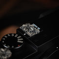 Leica Fujifilm Shutter Button Hot Shoe Cover Silver Sakura - iWoodStore