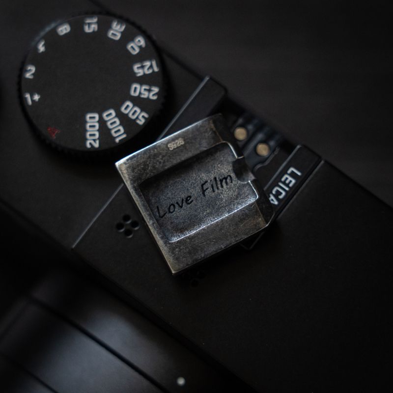 Leica Fujifilm Shutter Button Hot Shoe Cover Silver Sakura - iWoodStore