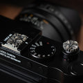 Leica Fujifilm Shutter Button Hot Shoe Cover Silver Sakura - iWoodStore