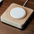 Light Birch Wood Magsafe Holder Stand - iWoodStore