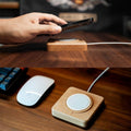 Light Birch Wood Magsafe Holder Stand - iWoodStore