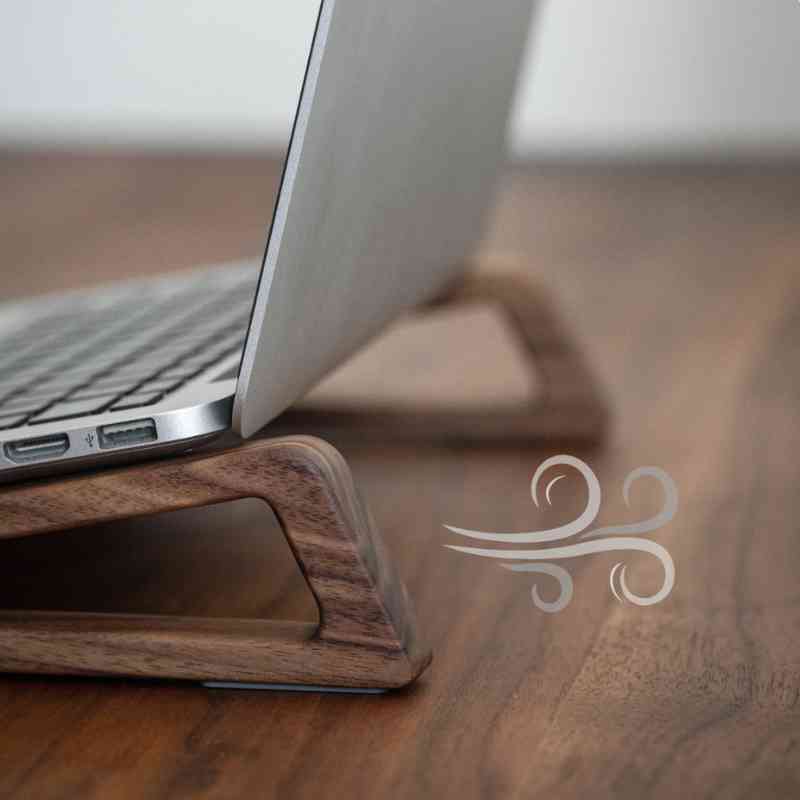 Lightweight Laptop Stand Holder Wood - iWoodStore