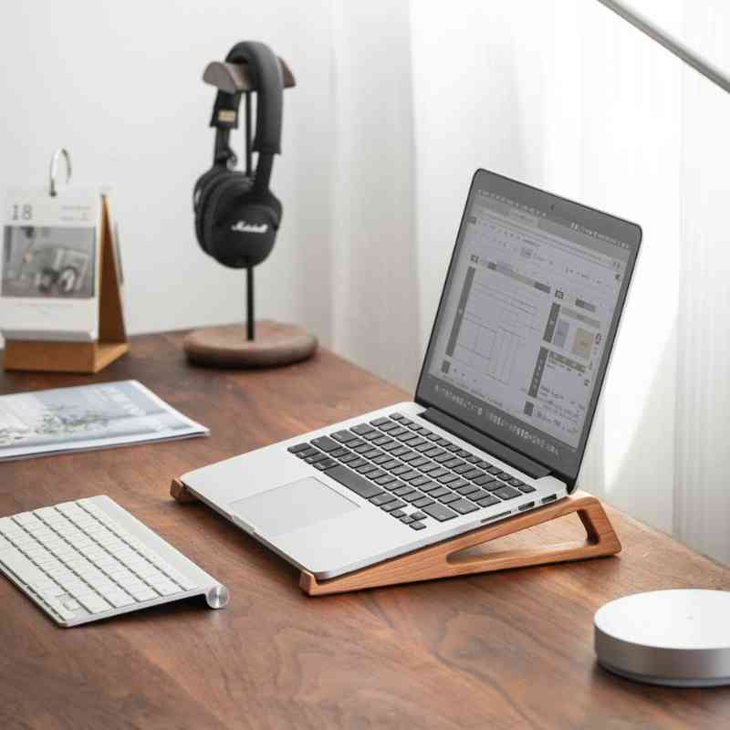Lightweight Laptop Stand Holder Wood - iWoodStore