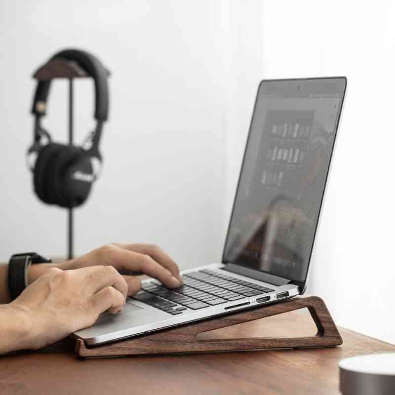 Lightweight Laptop Stand Holder Wood - iWoodStore