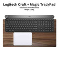 Logitech MX Keyboard Tray Magic TrackPad Palm Rest - iWoodStore