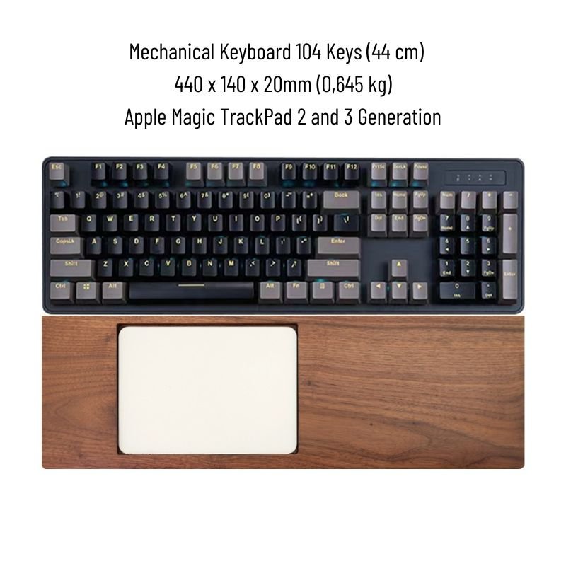Magic TrackPad Tray for Mechanical Keyboard - iWoodStore