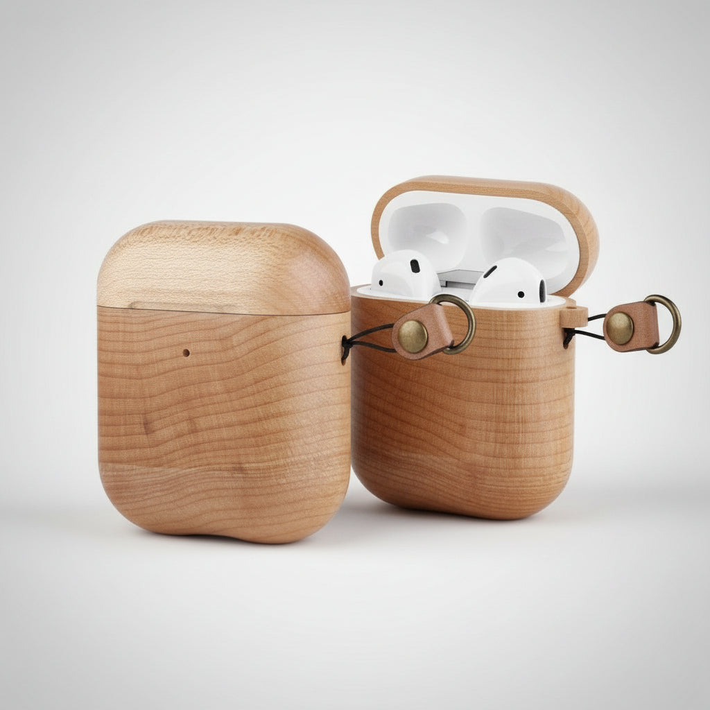 Maple Wood AirPod 1/2 Case - iWoodStore