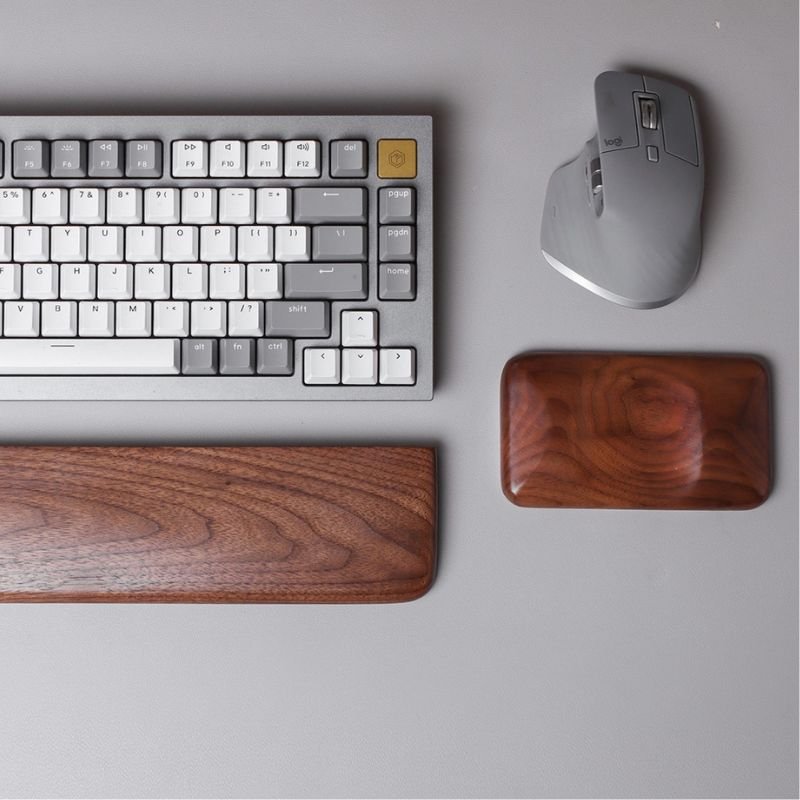 Mechanical Keyboard Wrist Support - iWoodStorebrown walnut wood Mechanical Keyboard Wrist Support iwoodstore