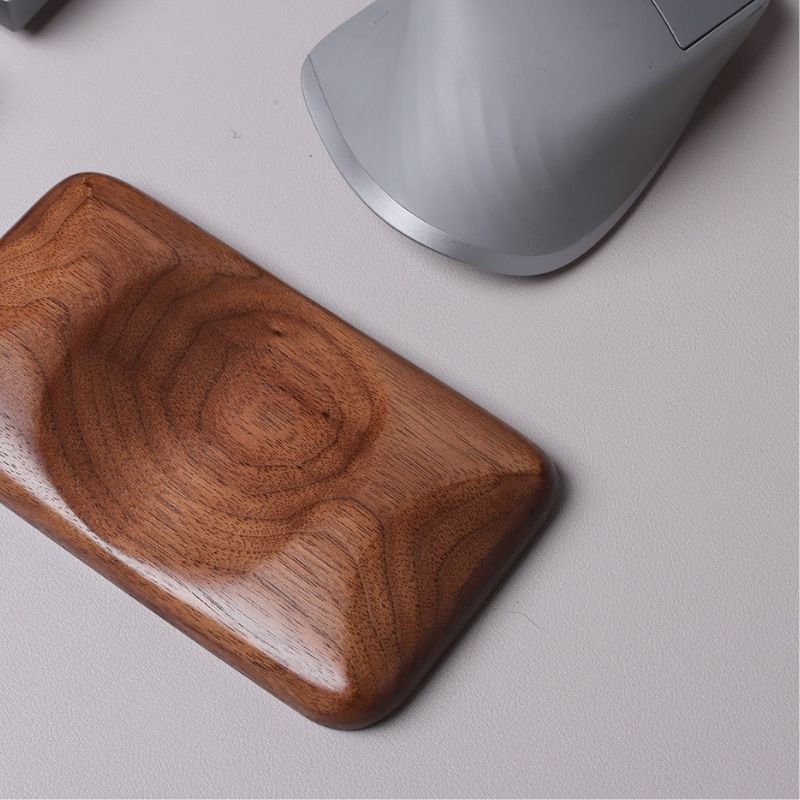 brown walnut wood Mechanical Keyboard Wrist Support iwoodstore