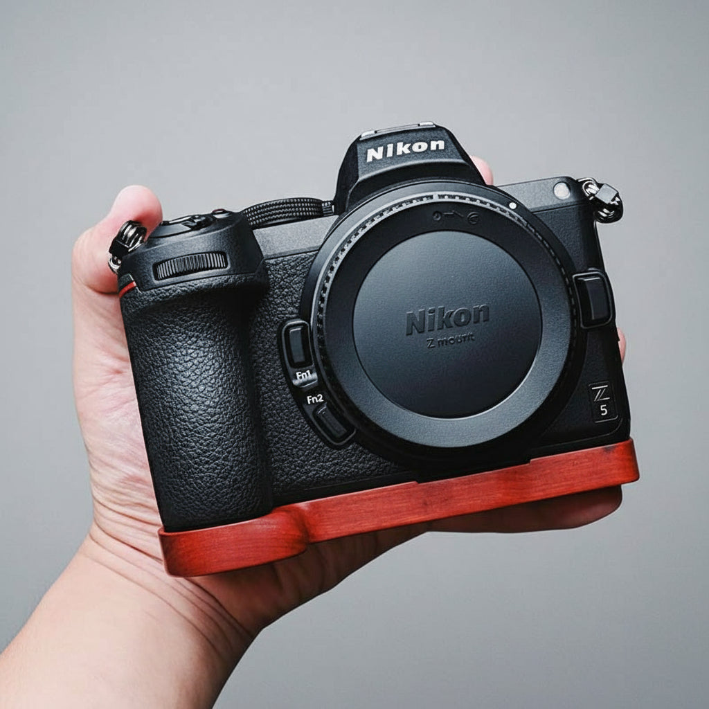 Nikon Z5 Z6II Z7II Grip Base Plate Wood - iWoodStore
