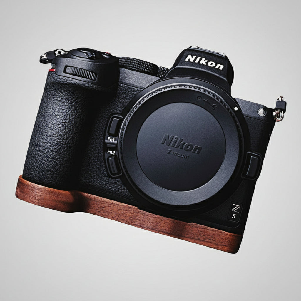 Nikon Z5 Z6II Z7II Grip Base Plate Wood - iWoodStore