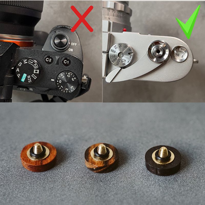 Nikon ZF Hotshoe Cover Shutter Button Set Leica Q3 Fujifilm - iWoodStore