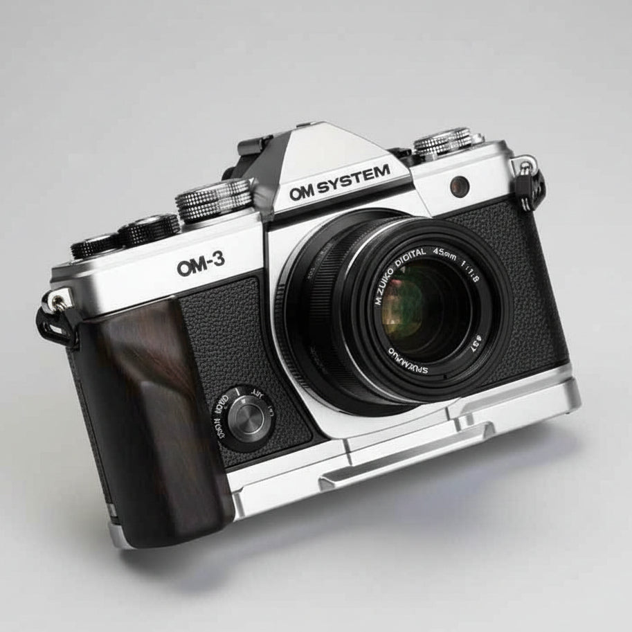 Olympus OM3 Grip Wood MS Design - iWoodStore