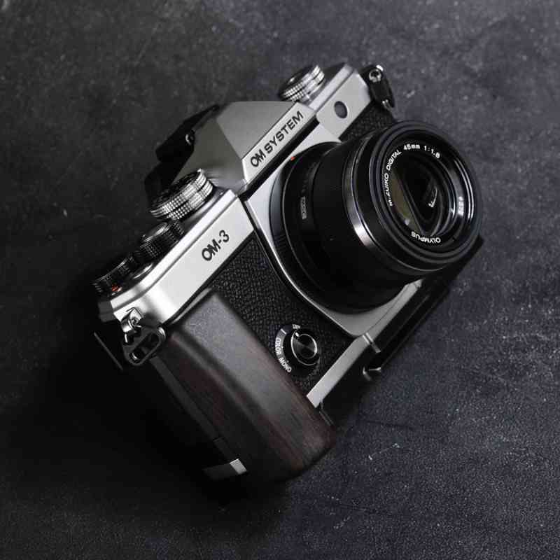 Olympus OM3 Grip Wood MS Design - iWoodStore