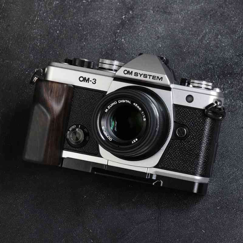 Olympus OM3 Grip Wood MS Design - iWoodStore