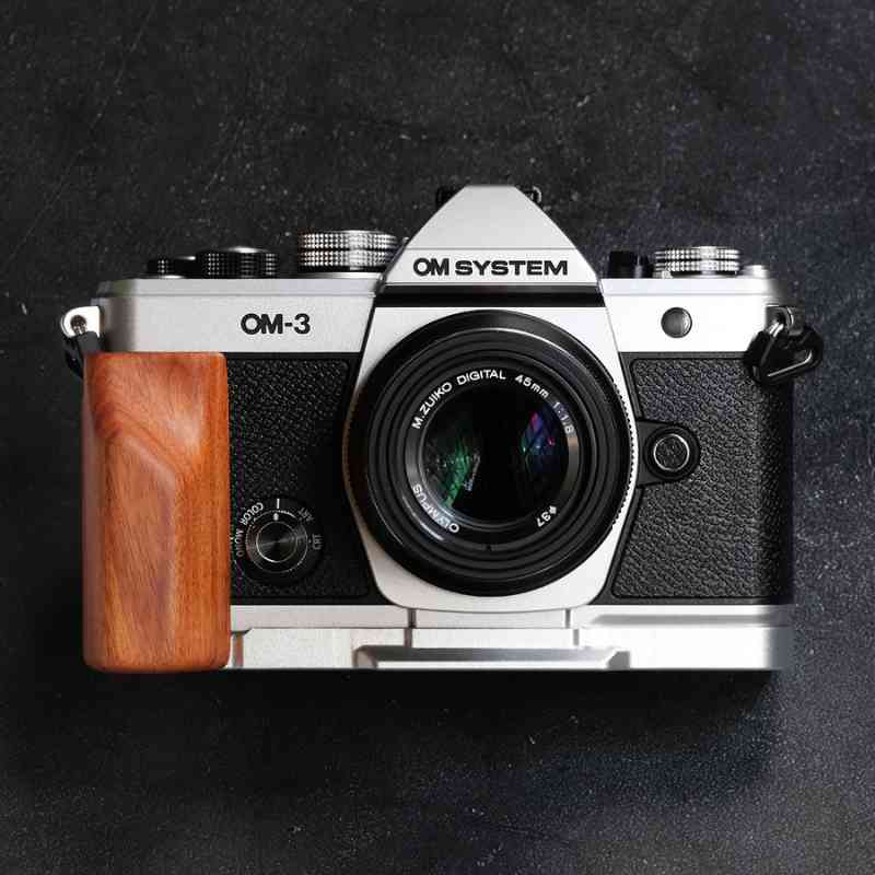 Olympus OM3 Grip Wood MS Design - iWoodStore