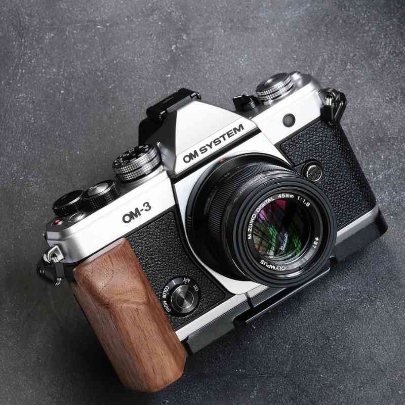 Olympus OM3 Grip Wood MS Design - iWoodStore