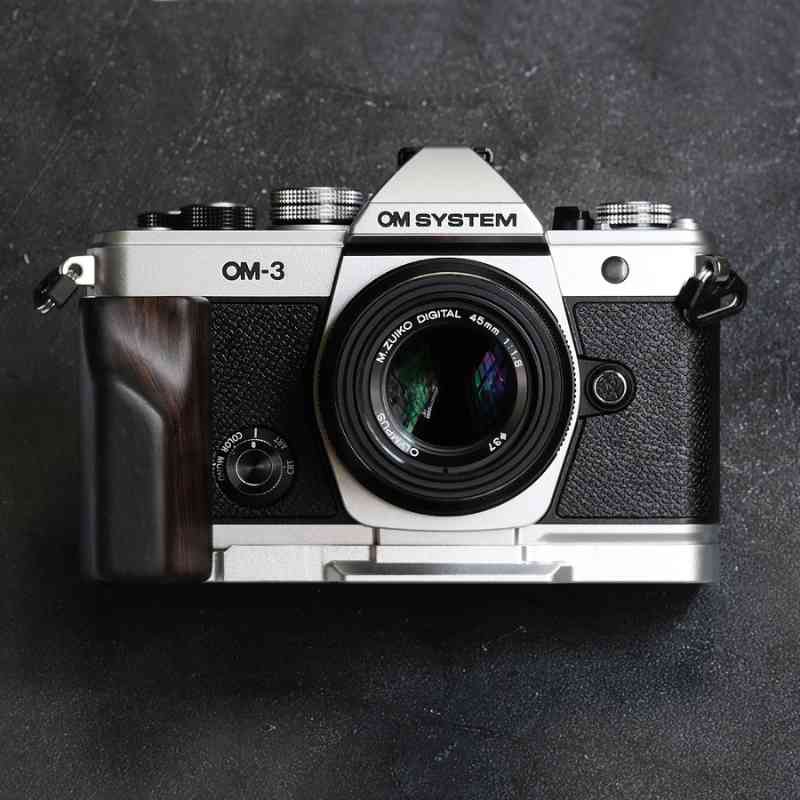 Olympus OM3 Grip Wood MS Design - iWoodStore