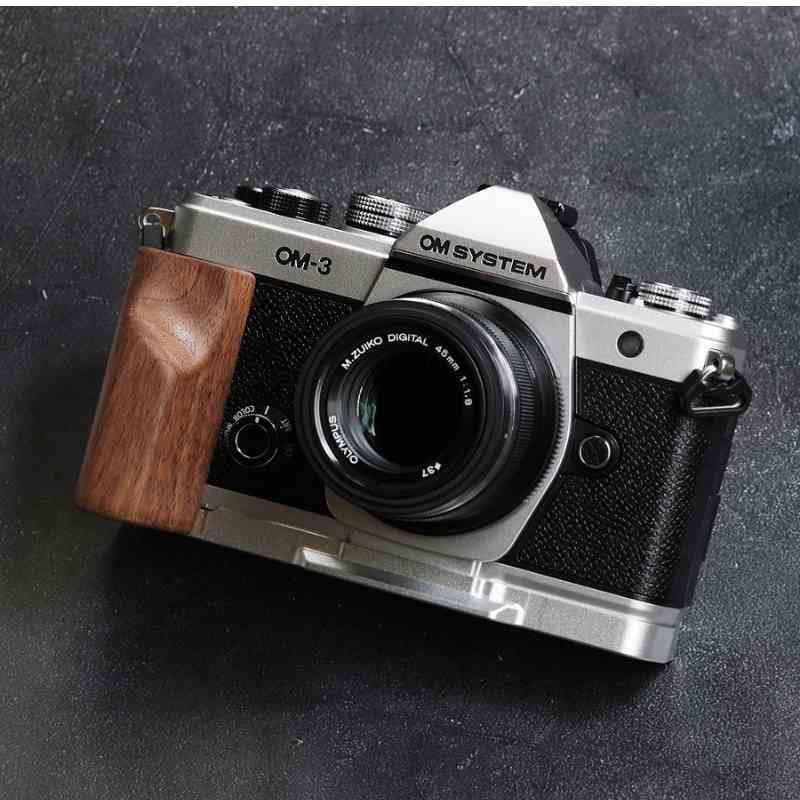 Olympus OM3 Grip Wood MS Design - iWoodStore