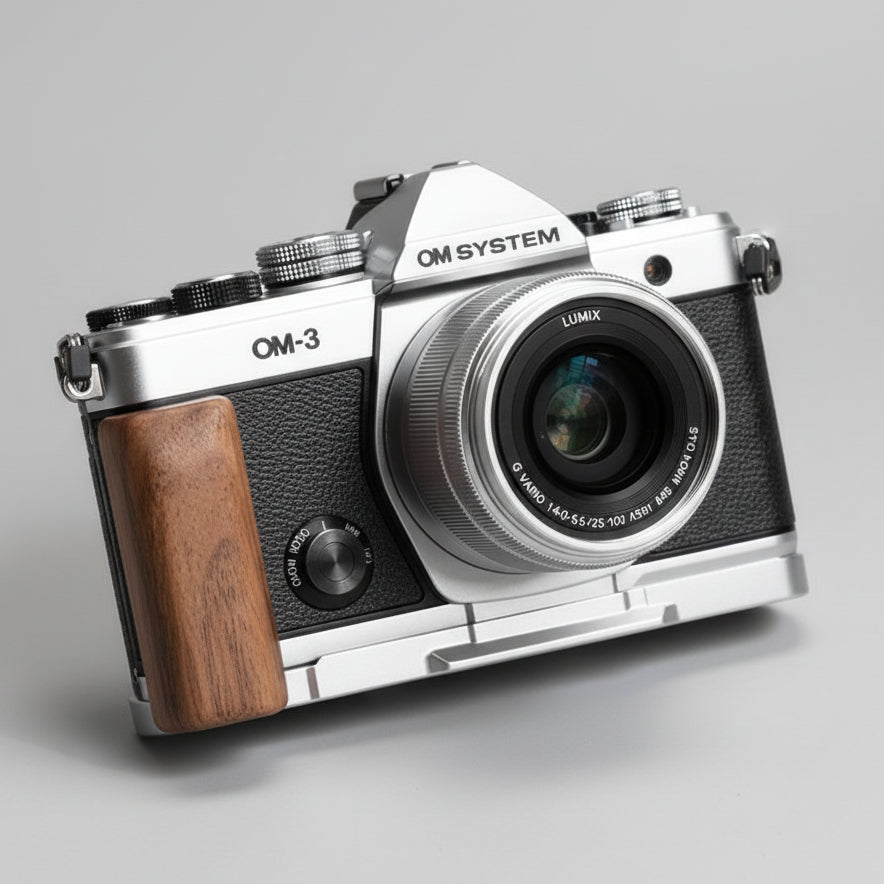 Olympus OM3 Grip Wood MS Design - iWoodStore