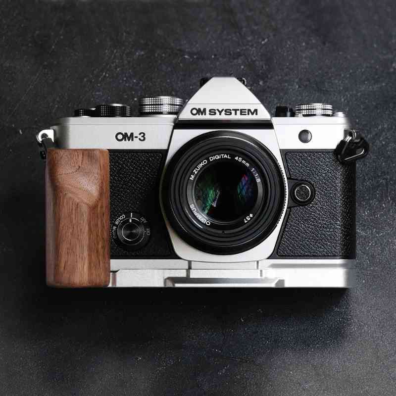Olympus OM3 Grip Wood MS Design - iWoodStore
