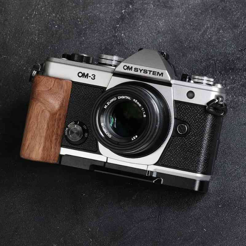 Olympus OM3 Grip Wood MS Design - iWoodStore