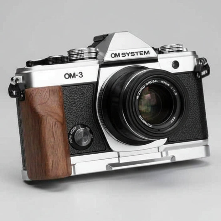 Olympus OM3 Grip Wood MS Design - iWoodStore