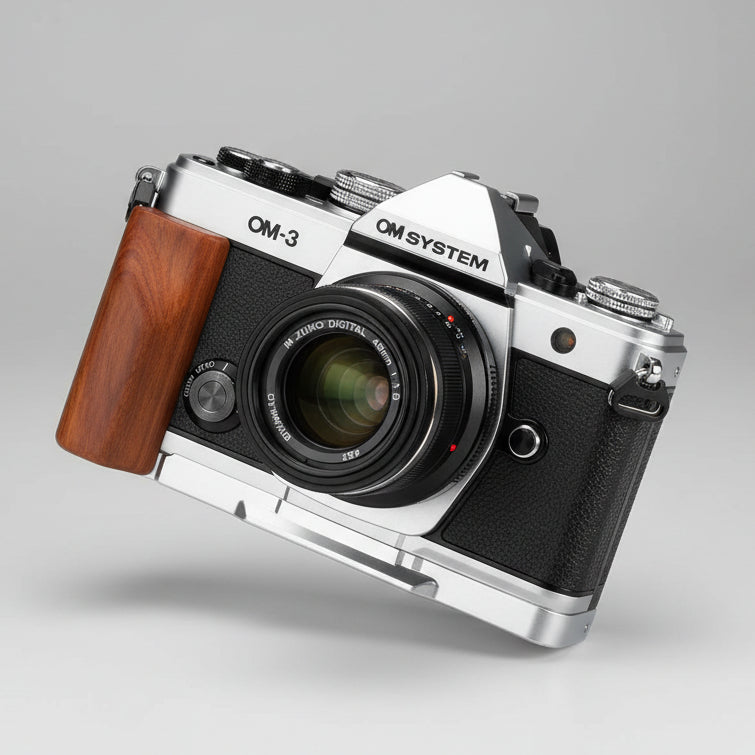 Olympus OM3 Grip Wood MS Design - iWoodStore