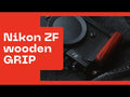 Slim Nikon ZF Grip Handgrip for Nikon Zf wooden grip handle ZF dark ebony brown walnut rosewood