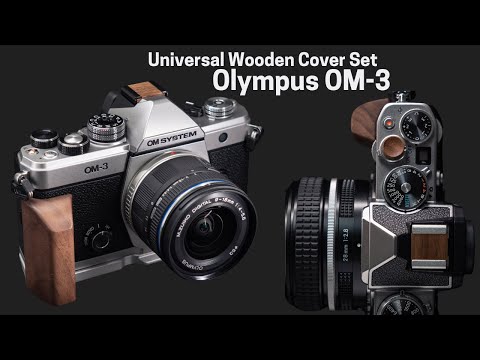 om3 hotshoe shutter button cover set wood iwoodstore